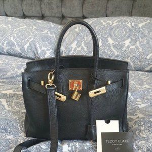 Teddy Blake Buti Bag (Black + Gold) - 30cm